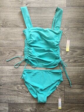 NWT Summersalt The Cinched Square Neck Tankini Set Size 2